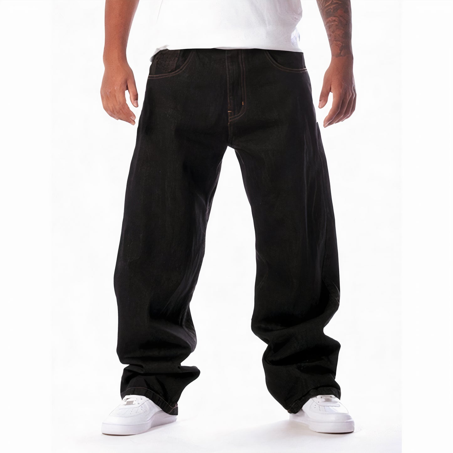 Baggy Embroidered Jeans